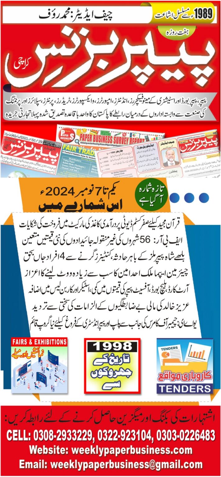 Weekly Paper – 1st Nov to 7th Nov, 2024