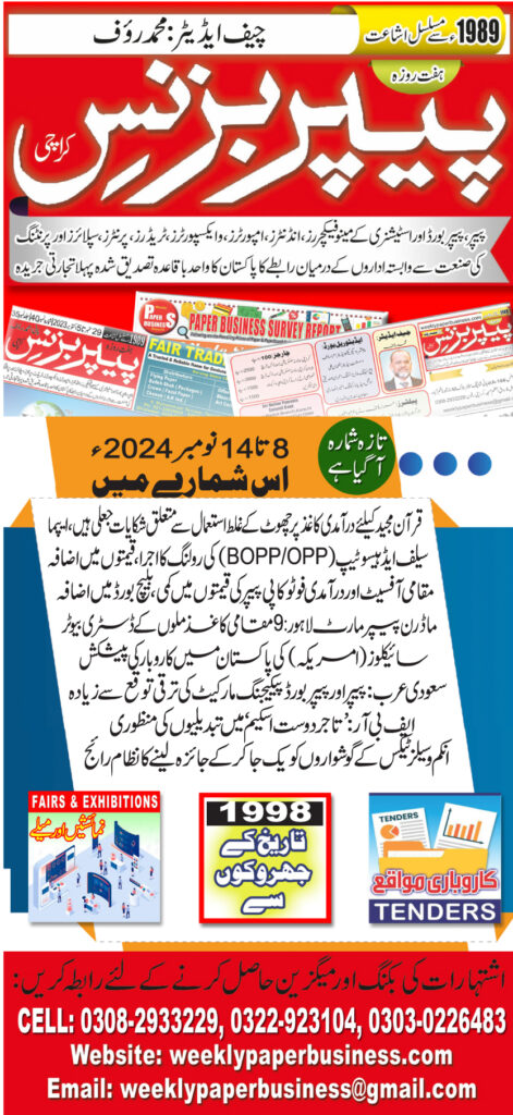 Weekly Paper – 8th Nov to 14th Nov, 2024